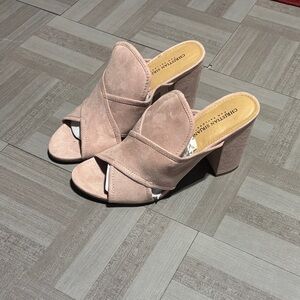 Christian Siriano Blush Pink Mules